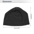 thumbnail image 3 of Sombrero de ciclismo Unique Bargains Mantener Calor Forro de Casco Tela Desmooth Negro 27x21cm 1 Pcs, 3 of 7
