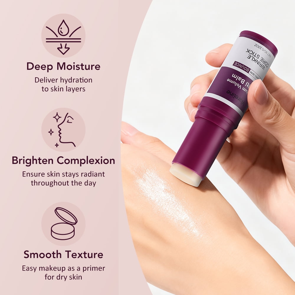 Calcium Volume Multi Balm Stick, 5Pcs Moisturing Stick to Support Skin Firmness and Hydration, Suitable for Eyes, Face, Neck, All Skin Types, 9g/0.6Oz