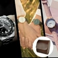 thumbnail image 4 of MasteelfCA 1pc Single-slot Portable Watch Box Retro Watch Organizer Leather Watch Holder, 4 of 8