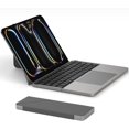 thumbnail image 1 of Teclado Inalámbrico Plegable, MARVA Recargable con Touchpad, Bluetooth Portátil para iPad Tablet Android iOS Windows, Soporte Ajustable y Antideslizante Funda Protectora Desmontable, 1 of 8