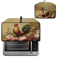 thumbnail image 2 of SEANATIVE Air Fryer Toaster Oven Dust Cover Dust Protection Countertop Convection Oven Cover Stain-resistant Kitchen Appliance Protector, S, Chicken Rooster Vintage Floral, 2 of 7