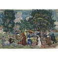 thumbnail image 2 of Maurice Prendergast 18x14 Gold Ornate Wood Frame and Double Matted Museum Art Print Titled - Sunday&nbsp;Promenade (ca.&nbsp;1915-20), 2 of 4