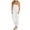 White, variant on Summer Womens Off Shoulder Loose Casual Onesie Jumpsuits Backless Long Pants Baggy Rompers with Pockets