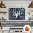 thumbnail image 4 of Renewold Electric Stove Cover Glass Stove Top Cover Heat Resistant Anti-slip Stovetop Protector Cover Cooktop Mat Extra Counter Space Extra Large, Deer Skull Camo Hunting Forest, 4 of 7