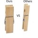 thumbnail image 3 of 40pcs Large Wooden Clothespins, 7.2cm Long 1.8cm Wide, Sturdy And Sturdy Clothes Pegs-I-I, 3 of 4
