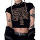 thumbnail image 1 of Camiseta Sin Mangas Bodycon Vest Navel Exposed Crop Tank Tops Sexy Retro Daily Outfit (Negro L) Ygjytge para Mujer Negro T XL, 1 of 9