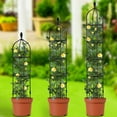thumbnail image 5 of CreativeArrowy Garden Outdoor Indoor Potted Plant Stand Climbing Vines Gardening Tools Decorative Plastic-coated Rust-proof Metal Pipe, 5 of 19