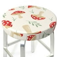 thumbnail image 3 of Disketp Cartoon Flat Mushrooms Stool Covers Round, Super Soft Round Bar Stool Cushion Covers Seat Cushion - 13 Inch, 3 of 7