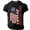 AB339 Black, variant on Mens Patriotic T-Shirts America Flag Print Short Sleeve Crew Neck Tops Breathable Man 4th Of July Celebration 250 Years Anniversary T-Shirts Dark Green Size L