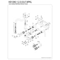 thumbnail image 3 of Kingston Brass KS1288PKL Duchess Double-Handle Wall-Mount Kitchen Faucet, Brushed Nickel, 3 of 5