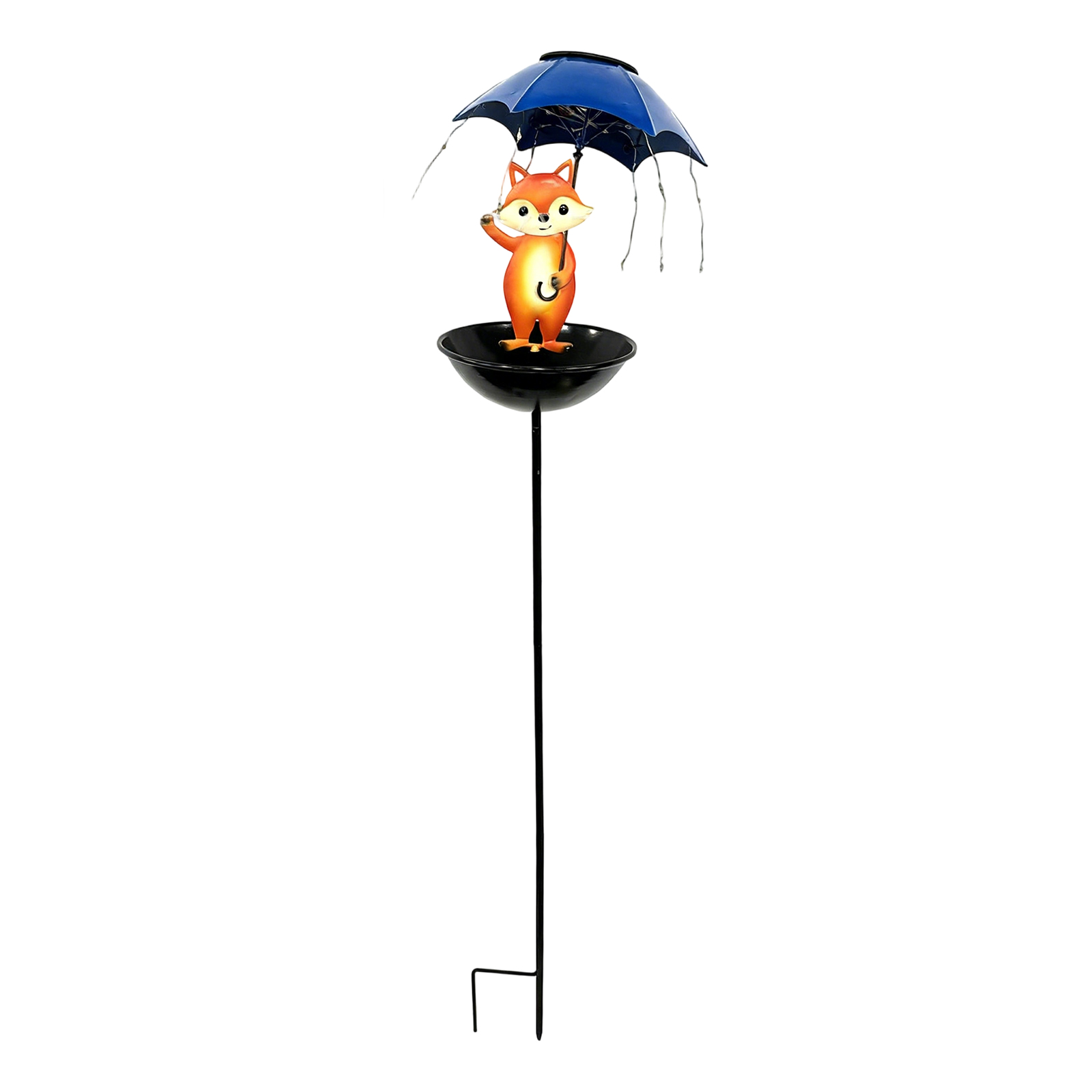 Solar Powered Bird Feeder with Hummingbird Perch, Outdoor Garden Lights, Artistic Ornaments