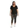 thumbnail image 4 of Terra & Sky Womens Plus Size Leggings, 2-Pack, 4 of 6