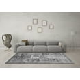 thumbnail image 3 of Ahgly Company Indoor Square Abstract Gray Modern Area Rugs, 4' Square, 3 of 4