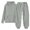 Grey, variant on GobdXE Solid Boys Girls 2 Piece Outfit Cropped Hoodie Kangaroo Pocket Sweatshirt Drawstring Jogger Pants Casual Tracksuit Clothing Set Grey,6-7 Years