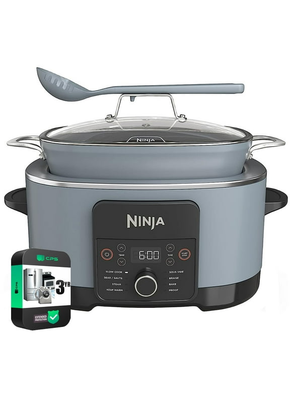 Restored Ninja MC1001 Foodi Possible Slow Cooker PRO Multi-Cooker Bundle with 3 YR CPS Enhanced Protection Pack (Refurbished)