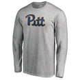 thumbnail image 2 of Men's Ash Pitt Panthers Primary Logo Long Sleeve T-Shirt, 2 of 3