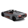 thumbnail image 3 of Lamborghini Murcielago Roadster Gray with Orange Stripes "Hyper-Spec" 1/24 Diecast Model Car by Jada, 3 of 4