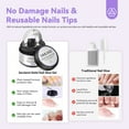 thumbnail image 6 of Saviland Nail Glue Gel Kit with 2pcs 15g Solid Nail Glue Gel, 1pc Steel Pusher, 6 of 8