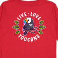 thumbnail image 4 of Inktastic Live Love Toucans Boys or Girls Long Sleeve Toddler T-Shirt, 4 of 5