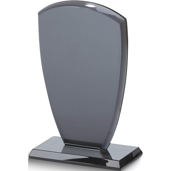 Fashion Small Shield Smoked Glass Trophy Made In China gm9047