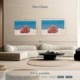 thumbnail image 4 of Elephant Stock Cancun Seashell Wall Art - Horizontal Canvas Wall Art - Living Room Wall Decor - Nautical Canvas - Blue And Beige Decor - 48" x 32", 4 of 8