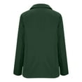 thumbnail image 5 of ZQGJB Women's Blazer Business Casual Lightweight Suit - Single Breasted Long Sleeve Slim Fit Work Office Jacket with Pockets Z-Army Green XXXL, 5 of 6