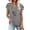 Gray, variant on Oalirro Women's Tops, Tees & Blouses Women Blouses and Tops Fashion Fashion Women's Summer V-Neck Short Sleeve Print Casual T-shirt Blouse Gray