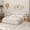 Beige, variant on Queen Size Upholstered Platform Bed with Reading Lights, Drawers, Trundle and Shelves, Gray