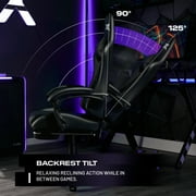 X Rocker Apex PC Gaming Chair with Massage Function and Footrest, Black