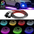 thumbnail image 1 of navor Car Under Glow Lights, Bluetooth App Control RGB Strip Lights with Music Sync Function, 1 of 8