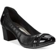 thumbnail image 2 of Vestido Anne Klein Sport Guardian de cuero negro para mujer, 2 of 4