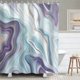 thumbnail image 1 of RosieLily Cortina de ducha morada, cortinas de ducha azules para baño, juego de cortina de ducha abstracta con 12 ganchos, 72 ancho x 72 alto, 1 of 5