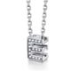 thumbnail image 1 of Collar con inicial E de plata esterlina 925♥ Silvora con circonita cúbica para mujeres y niñas, 1 of 8