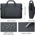 thumbnail image 2 of 15 - 15.6 Inch Laptop Shoulder Bag for Man Work Briefcase Slim Computer Carrying Case Handbag with Shoulder Strap, 2 of 6