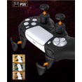 thumbnail image 4 of Cubierta personalizada con tallado de puntos traseros de goma de silicona para controlador PS5 Dualsense x 1 con tapa basculante * 4, tecla de disparo * 4, película de pantalla táctil ER, 4 of 6