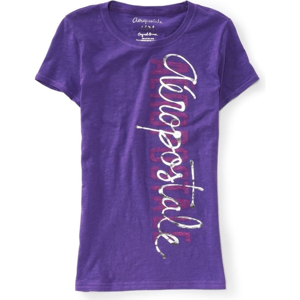Camiseta gráfica Aeropostale Morado Grande