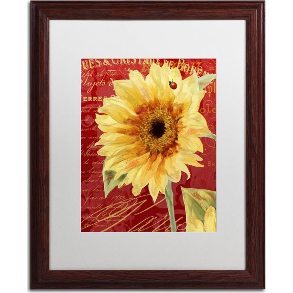 Trademark Fine Art "Ete Lady Bug" Canvas Art by Color Bakery, White Matte, Wood Frame