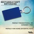 thumbnail image 3 of Rectangle Soft Keychains Set of 10, Bulk Pack - Perfect for Home, Tradeshows, Other Events - Blue, 3 of 5