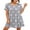 03-FP-Pink Star, variant on JWD Womens Sleepwear Short Sleeve Nightgown Soft Sleepshirt Pleated Nightshirt Scoopneck Casual Loungewear