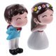 thumbnail image 1 of Phenofice 1Par Topper Pastel Pareja Besando Elegante Para Bodas Material Premium, 1 of 6
