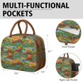 thumbnail image 6 of Womens Colorful Dinosaurs River Volcanoes Pattern Lunch Box for Work,Insulated Lunch Bag for Women,Loncheras Para Mujer,Leakproof Adult Lunch Bag for Work,Beach,Travel,Picnic,Camping, 6 of 7