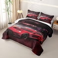 thumbnail image 3 of Erosebridal Red Fast Car Quilt Full for Boys,Car Theme Full Bedspread Sets for Teens, 3 of 7