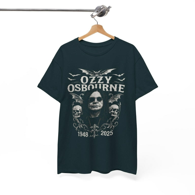 OZZY OSBOURNE Tシャツ Ozzy Osbourne Memorial Shirt 1948 2025 Tribute Tee Gothic
