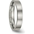 thumbnail image 5 of Chisel Titanium Polished 4.2mm Flat Comfort Fit Band - Ring Size 8.5, 5 of 8