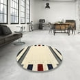 thumbnail image 3 of Ahgly Company Indoor Rectangle Contemporary Golden Blonde Gold Solid Area Rugs, 7' x 9', 3 of 6