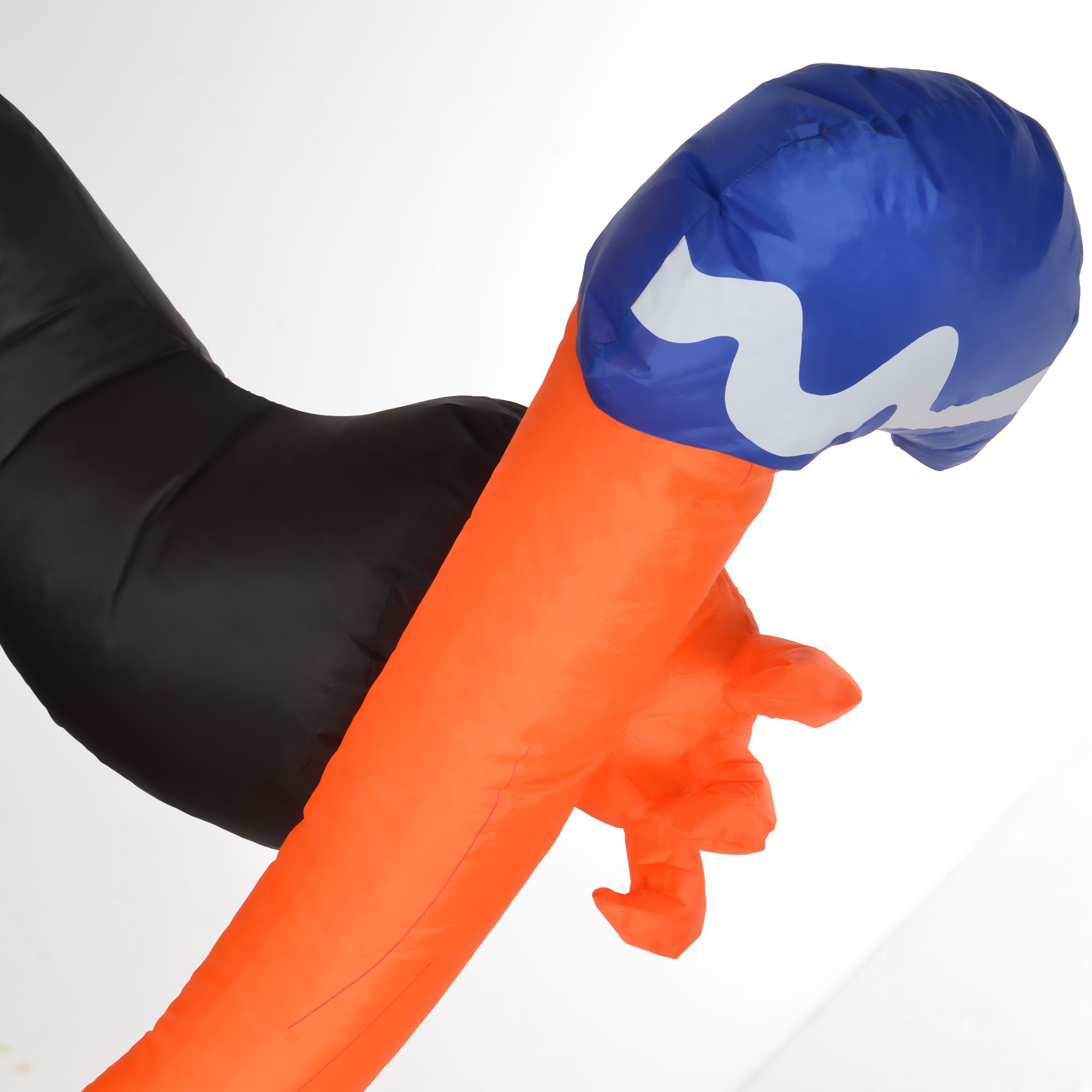 118.1IN Inflatable Pumpkin Head Ghost with Hammer LED Lights Waterproof Polyester Yard Ornament