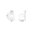 thumbnail image 4 of E30242-BK ET2 Lighting Cauldron - 12W 1 LED Outdoor Wall Mount-7 Inches Tall and 6 Inches Wide, 4 of 5