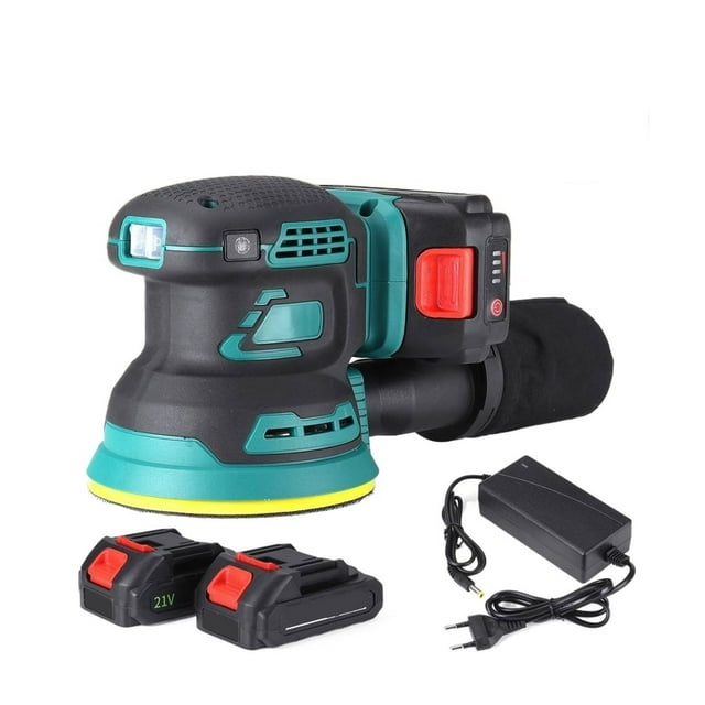 125MM Cordless Random Orbital Brushless Electric Sander Professional Polishing Machine With 1 Sandpaper ,Wide Use