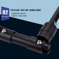 thumbnail image 3 of Folding Handlebar Racing Bicycle Scooter Flat Handle Bar Flat Bar Part 560mm Gray, 3 of 9