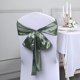 thumbnail image 3 of BalsaCircle 50 fajas de satén verde eucalipto para sillas, lazos, decoraciones para bodas, fundas para sillas de fiesta y banquetes, 3 of 8